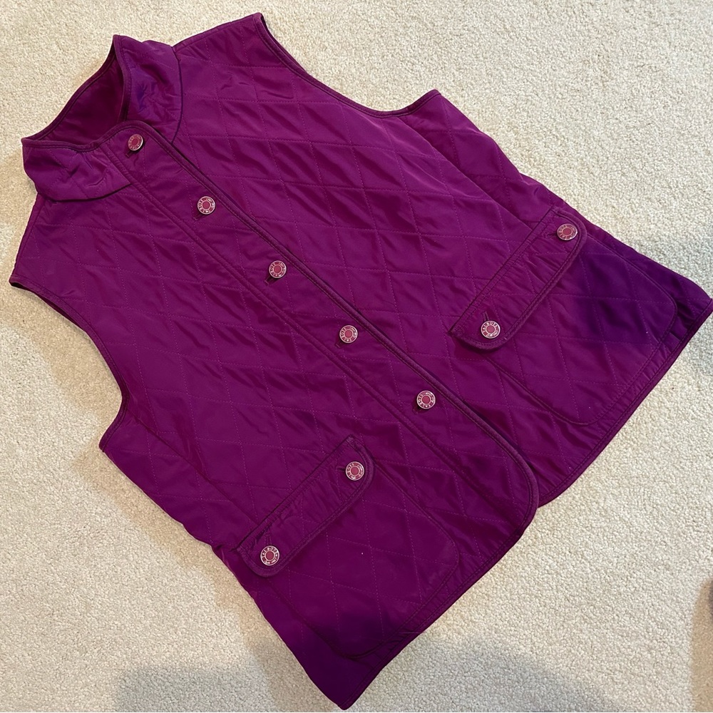 Talbots Quilted Vest with Fleece Lining